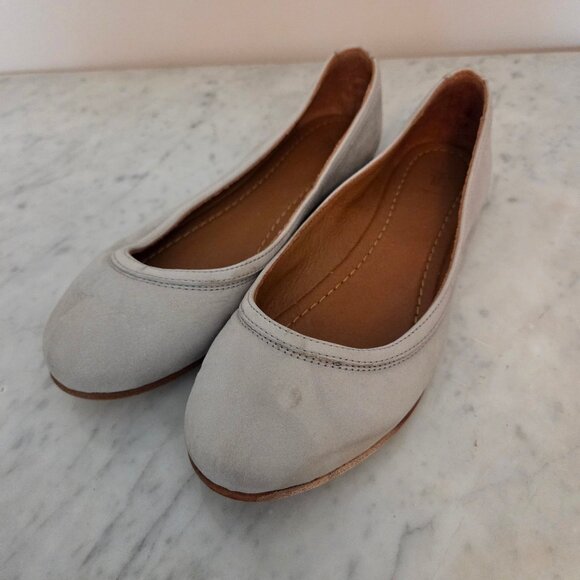 Frye Carrie Pale Blue Ballet Flat - Picture 1 of 9